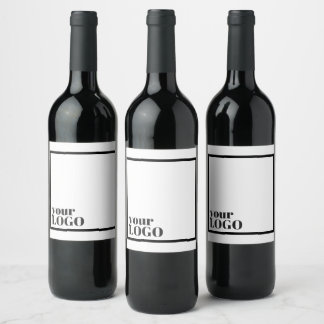Étiquette Pour Bouteilles De Vin Logo d'étiquette de vin - Cadeaux d'entreprise
