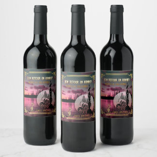 Étiquette Pour Bouteilles De Vin lot d'étiquettes
