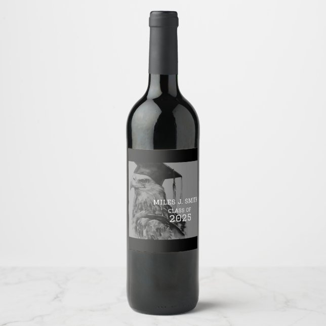 Étiquette Pour Bouteilles De Vin lot d'étiquettes pour bocaux | Aigle (Devant)