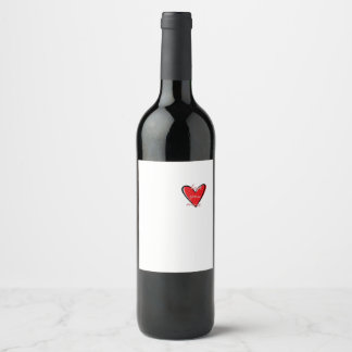 Étiquette Pour Bouteilles De Vin Love You More Creative Minimal Style 