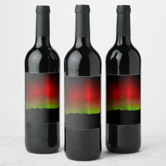 Étiquette Pour Bouteilles De Vin Lumières du Nord