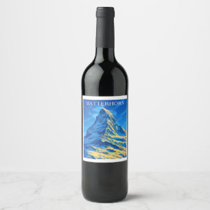 Étiquette Pour Bouteilles De Vin Majestic Matterhorn