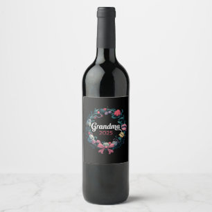 Étiquette Pour Bouteilles De Vin Mamie 2025 Pour Nouveau Cadeau De Grand-Mère