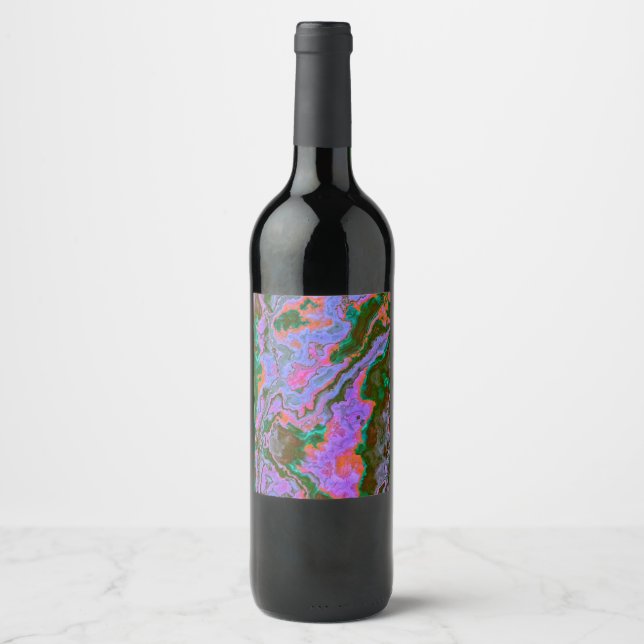 Étiquette Pour Bouteilles De Vin Marbre aigre (Devant)
