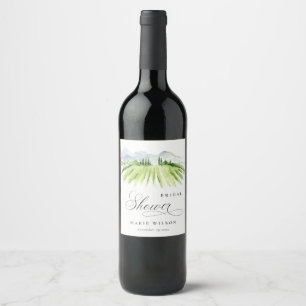 Étiquette Pour Bouteilles De Vin Mariage Champêtre au Vignoble de la Winery de Mont