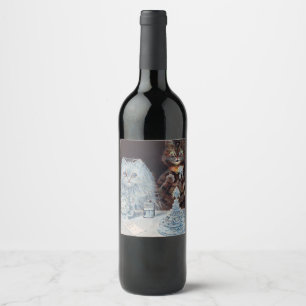 Étiquette Pour Bouteilles De Vin Mariage de chat, Mariage, Mariée, Mariée, Louis Wa