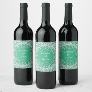 Étiquette Pour Bouteilles De Vin Mariage de la fête d'élégance