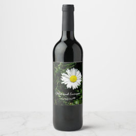 Étiquette Pour Bouteilles De Vin Mariage de marguerite personnalisé