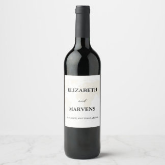 Étiquette Pour Bouteilles De Vin Mariage de thème de voyage de destination