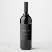 Mariage gothique violet et noir