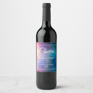 Étiquette Pour Bouteilles De Vin Mariage nuages de nébuleuse