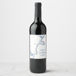 Étiquette Pour Bouteilles De Vin Mariage York Beach Maine