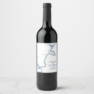Étiquette Pour Bouteilles De Vin Mariage York Beach Maine