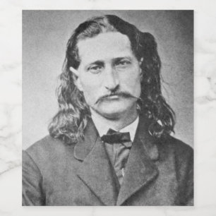 Étiquette Pour Bouteilles De Vin Marshal Wild Bill Hickok Old West Gunfighter