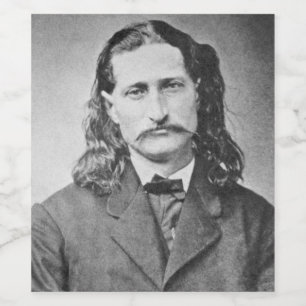 Étiquette Pour Bouteilles De Vin Marshal Wild Bill Hickok Old West Gunfighter