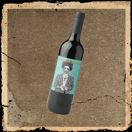 Étiquette Pour Bouteilles De Vin Mauvais et Boo-Jee Mariée