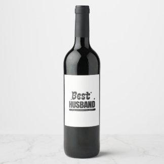 Étiquette Pour Bouteilles De Vin Meilleur mari dans un second rôle-