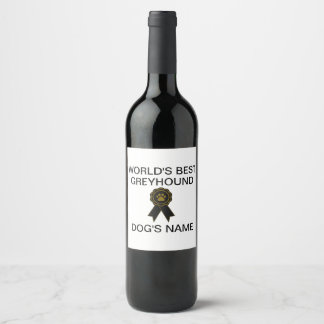 Étiquette Pour Bouteilles De Vin Meilleure conception Greyhound sur mesure