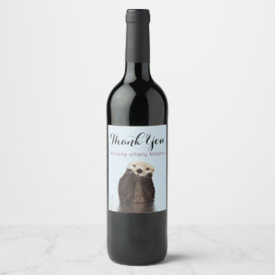 Étiquette Pour Bouteilles De Vin Merci d'être absolument fabuleux