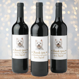 Étiquette Pour Bouteilles De Vin Merci Personnalisé Chien Je Fais Trop Mariage Vin
