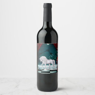 Étiquette Pour Bouteilles De Vin Merveilleuse licorne