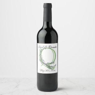 Étiquette Pour Bouteilles De Vin Monogramme Q Lavande Eucalyptus