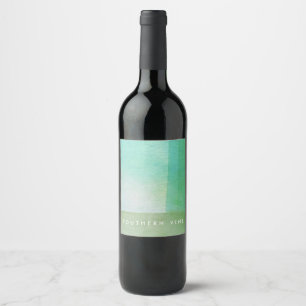 Étiquette Pour Bouteilles De Vin Moteur de lavage aquarelle personnalisé