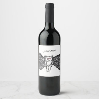 Étiquette Pour Bouteilles De Vin Moth Man Vin Étiquette