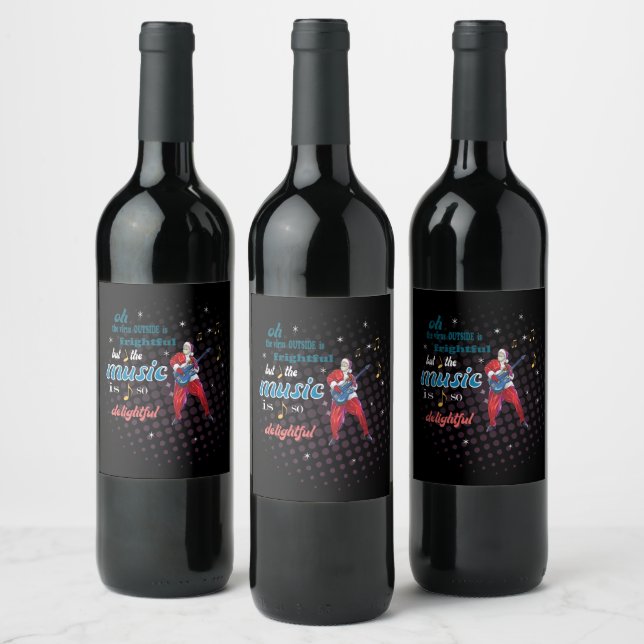 Étiquette Pour Bouteilles De Vin Music Is So Delightful (Bouteilles)