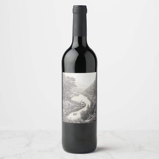 Étiquette Pour Bouteilles De Vin Nature 16. (Devant)