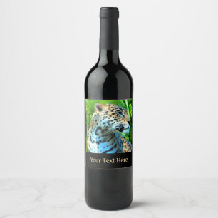 Étiquette Pour Bouteilles De Vin Nayla le Jaguar