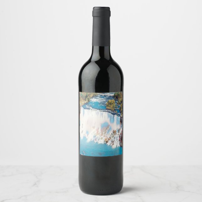 Étiquette Pour Bouteilles De Vin NIAGARA CHUTES - Panorama (Devant)