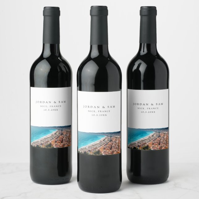 Étiquette Pour Bouteilles De Vin Nice Mariage France (Bouteilles)