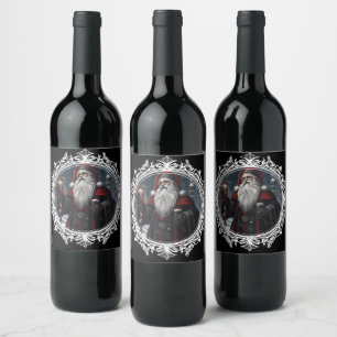 Étiquette Pour Bouteilles De Vin Noël gothique