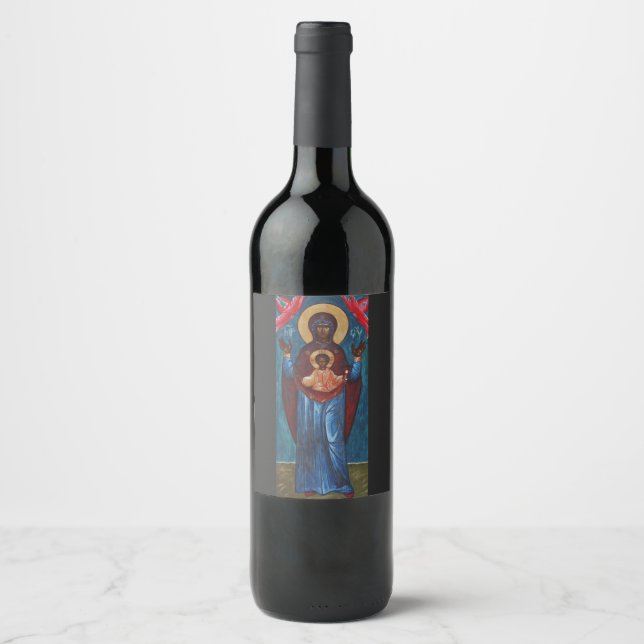 Étiquette Pour Bouteilles De Vin Notre-Dame du Signe (Devant)