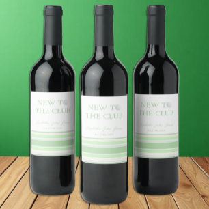 Étiquette Pour Bouteilles De Vin Nouveau Au Club Baby Shower Préparatoire