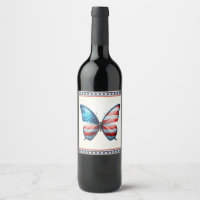 papillon 4 juillet patriotique américain