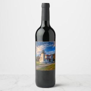Étiquette Pour Bouteilles De Vin Par le phare de mer