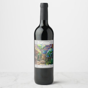 Étiquette Pour Bouteilles De Vin Pays viticole du Portugal