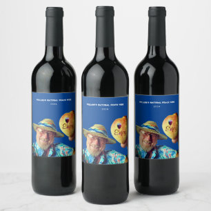 Étiquette Pour Bouteilles De Vin Pêche au vin naturel