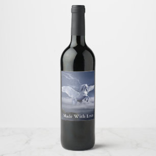 Étiquette Pour Bouteilles De Vin Pegasus en vol