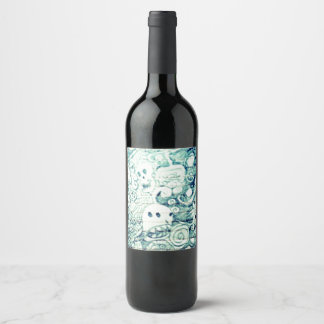 Étiquette Pour Bouteilles De Vin penseur imaginatif yaie
