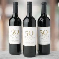Personnalisé 50e anniversaire Mariage Élégant