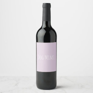 Étiquette Pour Bouteilles De Vin Personnalisé Dog Mimi Moderne