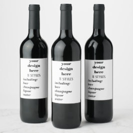 Étiquette Pour Bouteilles De Vin Personnaliser ou Customiser