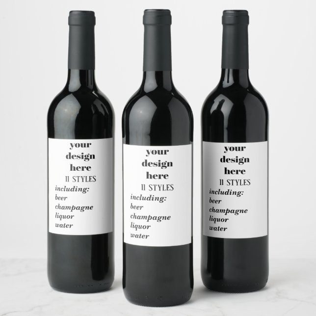 Étiquette Pour Bouteilles De Vin Personnaliser ou Customiser (Bouteilles)