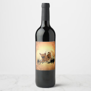 Étiquette Pour Bouteilles De Vin Petit chiwawa mignon
