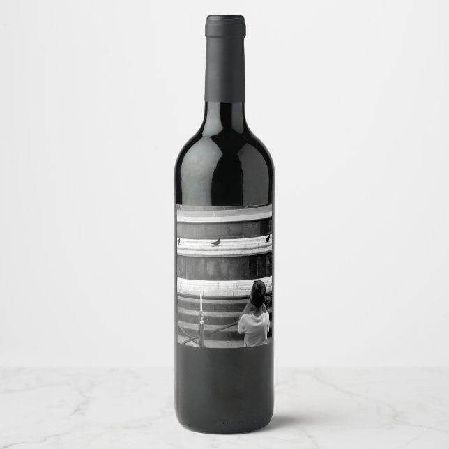 Étiquette Pour Bouteilles De Vin Petit photographe (Devant)