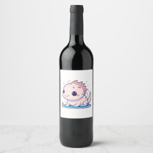 Étiquette Pour Bouteilles De Vin philosophe axolotal mignon
