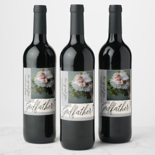 Étiquette Pour Bouteilles De Vin Photo Godfather Proposition Vin Étiquette